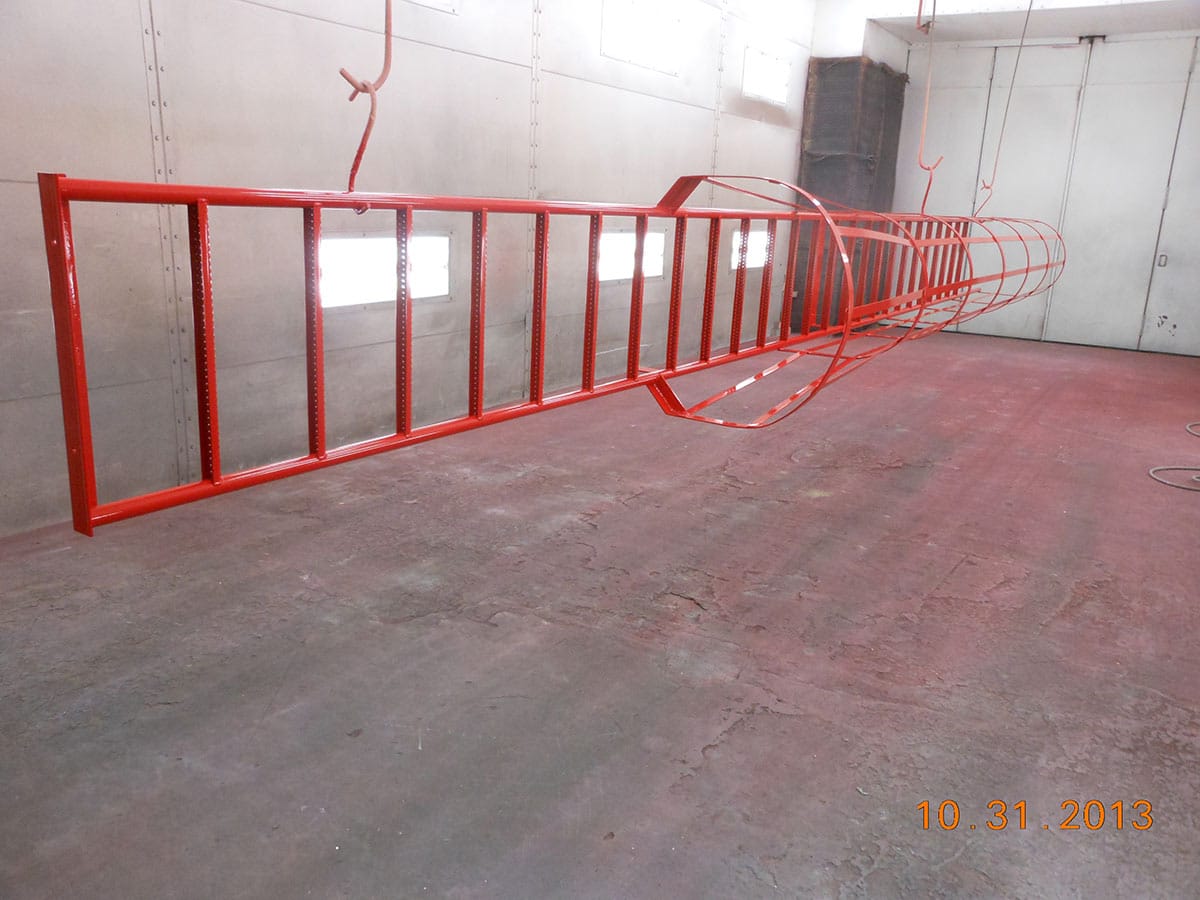 ladder 40 foot ladder fresh painted